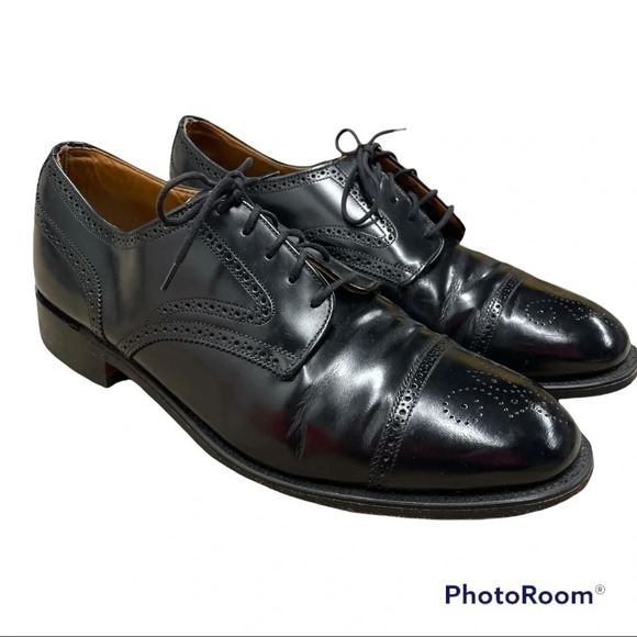 JOSEPH CHEANEY Black Leather Oxford Dress Shoes size 11 - Picture 1 of 15